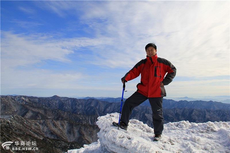 站立【终南山主峰】海拔2550米