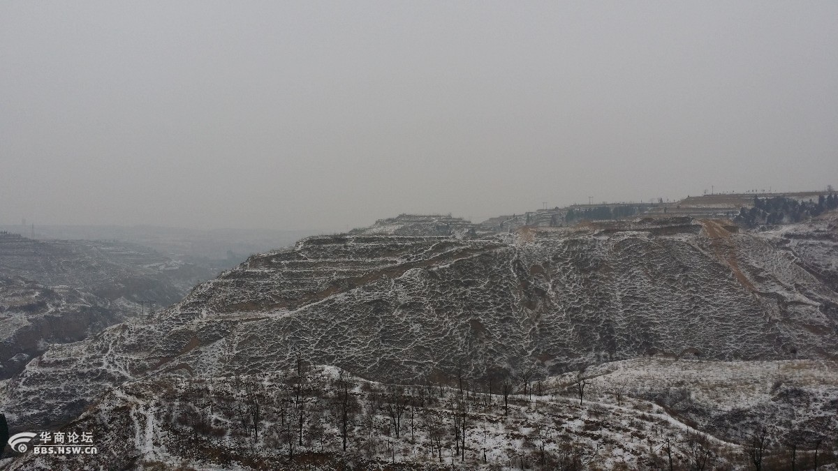 陕西省渭南市澄城县西河大桥雪景