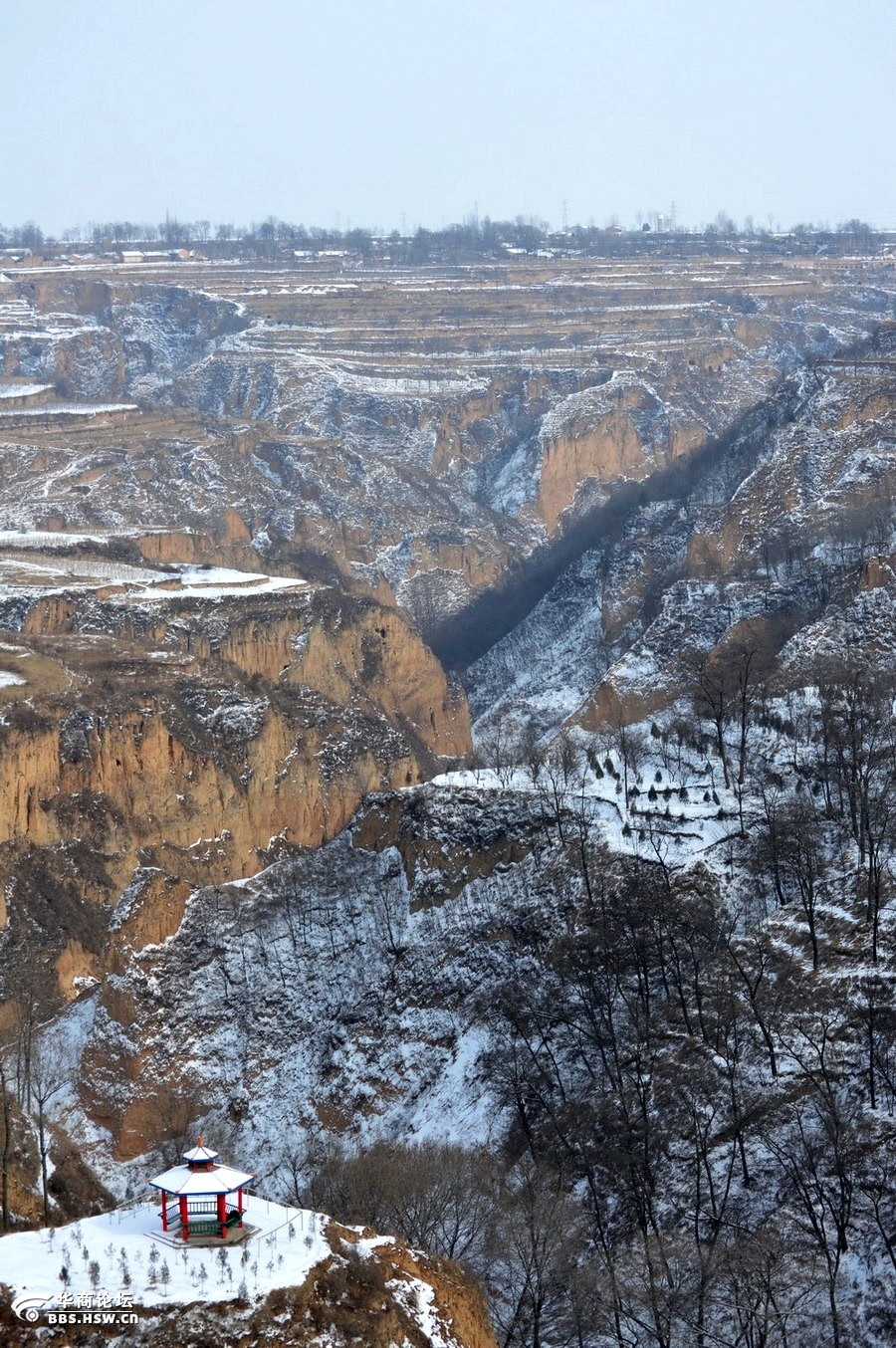 渭北高原雪霁图